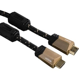 фото Кабель аудио-видео hama hdmi (m)/hdmi (m) 3м. феррит.кольца позолоченные контакты черный (00122211)