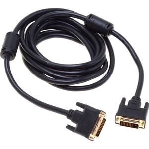 Кабель видео Buro DVI-D(m)/DVI-D(m) 3м. феррит.кольца Позолоченные контакты черный (BHP RET DVI30) кабель noname cable10 db15 m db15 m 10м феррит кольца