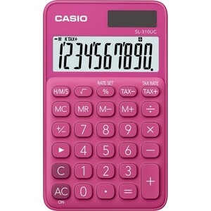Калькулятор карманный Casio SL-310UC-RD-S-EC красный 10-разр.