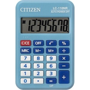 Калькулятор карманный Citizen Cool4School LC-110NRBL голубой 8-разр. эксмо астрология карманный самоучитель для начинающих