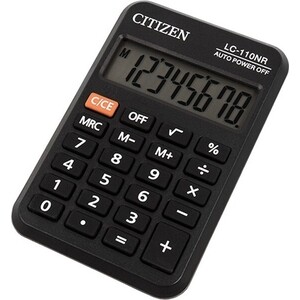 Калькулятор карманный Citizen LC-110NR черный 8-разр.