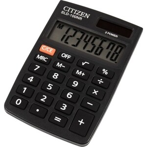Калькулятор карманный Citizen SLD-100NR черный 8-разр. - фото 1