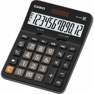 Калькулятор настольный Casio DX-12B черный/коричневый 12-разр. DX-12B черный/коричневый 12-разр. - фото 1