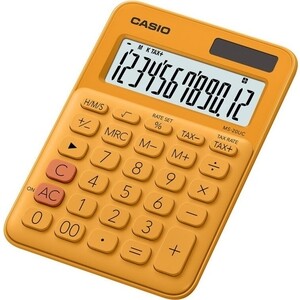 Калькулятор настольный Casio MS-20UC-RG-S-EC оранжевый 12-разр. - фото 1