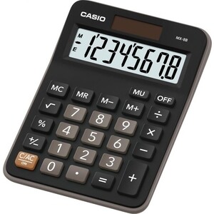 Калькулятор настольный Casio MX-8B черный/коричневый 8-разр.