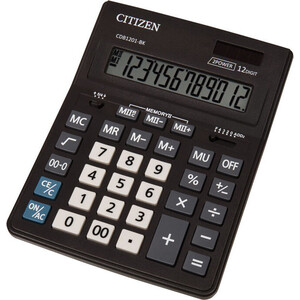 Калькулятор настольный Citizen CDB1201BK черный 12-разр. - фото 1