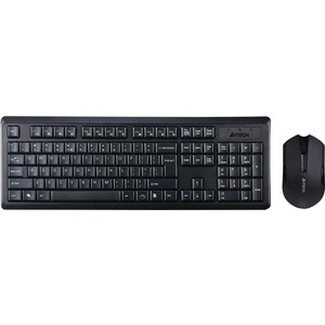 Комплект клавиатура и мышь A4Tech V-Track 4200N клав-черный мышь-черный USB беспроводная Multimedia мышь a4 bloody p81s оптическая 8000dpi usb 8but