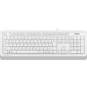 Клавиатура A4Tech Fstyler FK10 белый/серый USB клавиатура a4tech fstyler fx60h серый usb slim led fx60h grey white