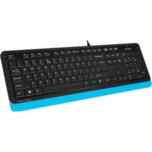 Клавиатура A4Tech Fstyler FK10 черный/синий USB беспроводная игровая механическая клавиатура motospeed sk62 bt 61 клавиша rgb подсветка синий переключатель макропривод для портативных пк