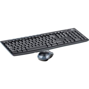 Комплект клавиатура и мышь Logitech MK270 black (USB, 112+8 клавиш, Multimedia) (920-004518) клавиатура oklick 490ml usb slim multimedia led