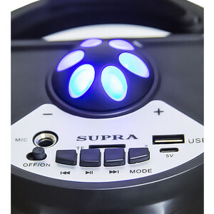 Минисистема Supra SMB-330 черный 20Вт/ FM/USB/BT