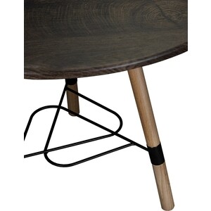 фото Стол журнальный мебелик лючия 2104 черный/бук/дуб маррон