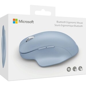 Мышь Microsoft Ergo Ergonomic голубой оптическая (2400dpi) беспроводная BT (5but) Ergo Ergonomic голубой оптическая (2400dpi) беспроводная BT (5but) - фото 3