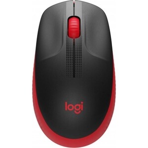 Мышь Logitech M190 красный/черный оптическая (1000dpi) беспроводная USB (2but) logitech m190