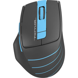 Мышь A4Tech Fstyler FG30 серый/синий оптическая (2000dpi) беспроводная USB (6but) мышь a4tech fstyler fb35 серый оптическая 2000dpi беспроводная bt radio usb 6but