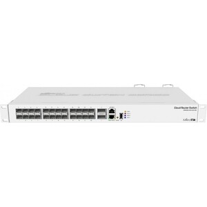 Коммутатор MikroTik CRS326-24S+2Q+RM 1x100Mb 24SFP+ управляемый коммутатор mikrotik cloud router switch crs326 24g 2s rm