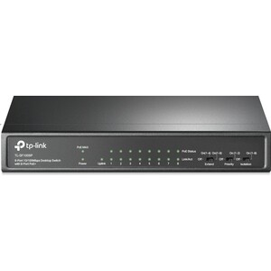 Коммутатор TP-Link TL-SF1009P (9 портов Ethernet 10/100 Мбит/сек, PoE: 8шт.х30 Вт (макс. 65Вт)) (TL-SF1009P) poe коммутатор xvi swp3108 8 портов