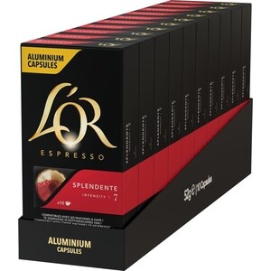 

Капсулы L`OR Espresso Splendente для кофемашин Nespresso (упаковка: 100 капсул), Espresso Splendente для кофемашин Nespresso (упаковка: 100 капсул)