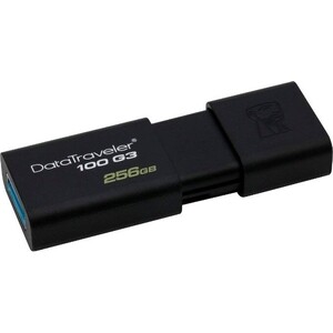 фото Флеш-диск kingston 256gb datatraveler 100 g3 dt100g3/256gb usb3.0 черный