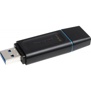 Флеш-диск Kingston 64Gb DataTraveler Exodia DTX/64GB USB3.1 черный/голубой флеш диск kingston 64gb datatraveler 70 type c dt70 64gb usb3 2