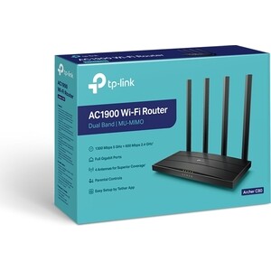 фото Роутер tp-link archer c80 ac1900 10/100/1000base-tx черный