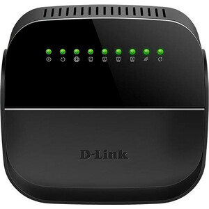 Роутер D-Link DSL-2640U/R1A N150 ADSL2+/VDSL2 черный маршрутизатор d link dsl 2640u rb wireless n 150 adsl2 modem router annex b