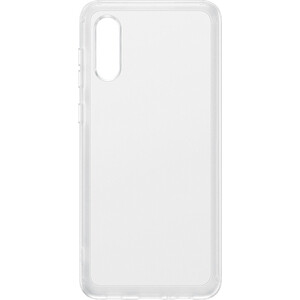 фото Чехол (клип-кейс) samsung для samsung galaxy a02 soft clear cover прозрачный (ef-qa022ttegru)