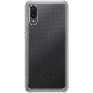 фото Чехол (клип-кейс) samsung для samsung galaxy a02 soft clear cover прозрачный (ef-qa022ttegru)
