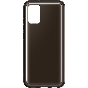 фото Чехол (клип-кейс) samsung для samsung galaxy a02s soft clear cover черный (ef-qa025tbegru)