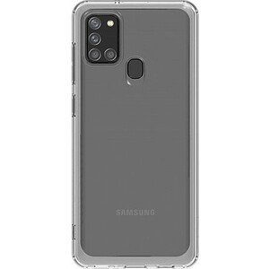 фото Чехол (клип-кейс) samsung для samsung galaxy a21s araree a cover прозрачный (gp-fpa217kdatr)