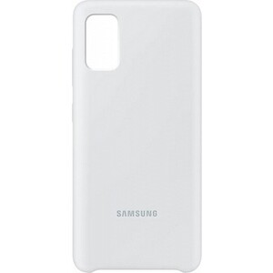 фото Чехол (клип-кейс) samsung для samsung galaxy a41 silicone cover белый (ef-pa415twegru)