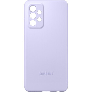 Чехол (клип-кейс) Samsung для Samsung Galaxy A52 Silicone Cover фиолетовый (EF-PA525TVEGRU)