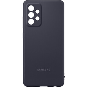 фото Чехол (клип-кейс) samsung для samsung galaxy a52 silicone cover черный (ef-pa525tbegru)