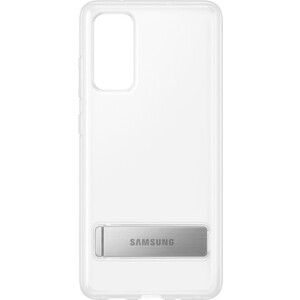 фото Чехол (клип-кейс) samsung для samsung galaxy s20 fe clear standing cover прозрачный (ef-jg780ctegru)