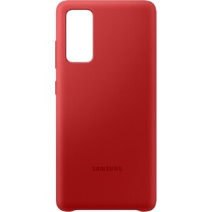 фото Чехол (клип-кейс) samsung для samsung galaxy s20 fe silicone cover красный (ef-pg780tregru)