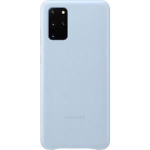 фото Чехол (клип-кейс) samsung для samsung galaxy s20+ leather cover голубой (ef-vg985llegru)