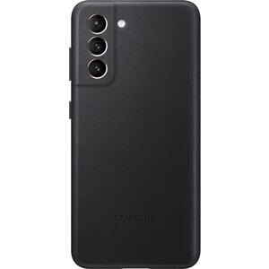 фото Чехол (клип-кейс) samsung для samsung galaxy s21 leather cover черный (ef-vg991lbegru)