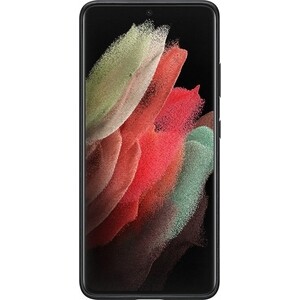 фото Чехол (клип-кейс) samsung для samsung galaxy s21 ultra leather cover черный (ef-vg998lbegru)