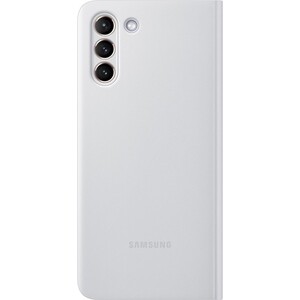 Чехол (флип-кейс) Samsung для Samsung Galaxy S21+ Smart Clear View Cover светло-серый (EF-ZG996CJEGRU)