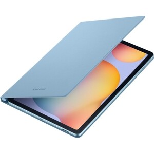 фото Чехол samsung для samsung galaxy tab s6 lite book cover полиуретан голубой (ef-bp610plegru)