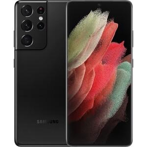 Смартфон Samsung SM-G998 Galaxy S21 Ultra 256Gb 12Gb черный - фото 1