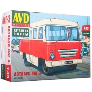 Сборная модель AVD Models Автобус КАГ-3, масштаб 1:43