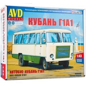 Сборная модель AVD Models Автобус Кубань Г1А1, масштаб 1:43