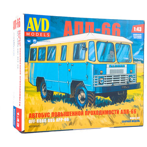 Сборная модель AVD Models Автобус повышенной проходимости АПП-66, масштаб 1:43