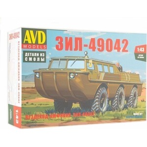 Сборная модель AVD Models Вездеход-амфибия ЗИЛ-49042, масштаб 1:43