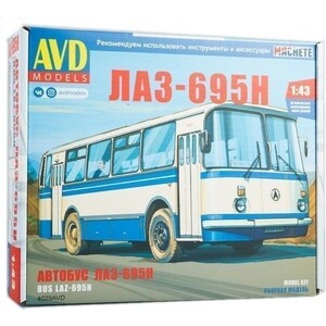 Сборная модель AVD Models ЛАЗ-695Н, масштаб 1:43