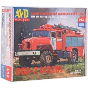 Сборная модель AVD Models Пожарно-спасательный автомобиль ПСА-2 (4320), масштаб 1:43