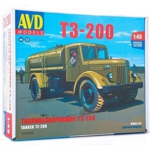 Сборная модель AVD Models Топливозаправщик Т3-200, масштаб 1:43