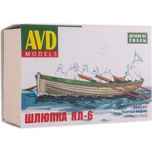 Сборная модель AVD Models Шлюпка ЯЛ-6, масштаб 1:43