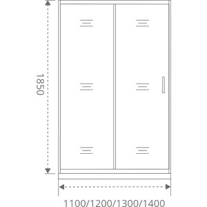 Душевая дверь Good Door Jazz WTW 110х185 тонированная, бронза (WTW-110-B-BR)
